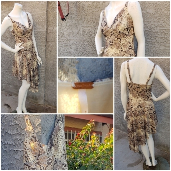 Free People Midnight Dance Animal Print Snakeskin Dress - Picture 3 of 3